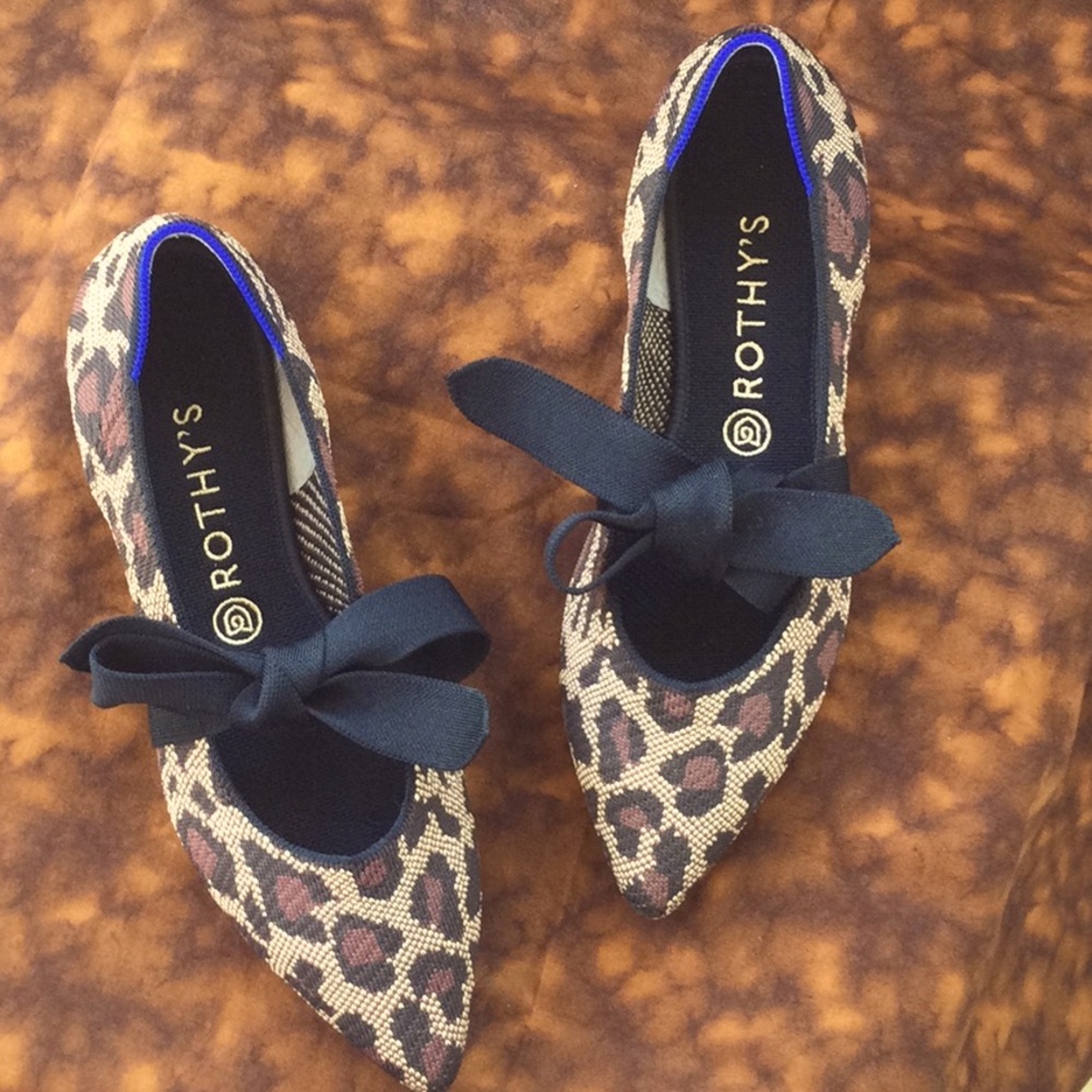 Rothy’s Leopard Mary Janes